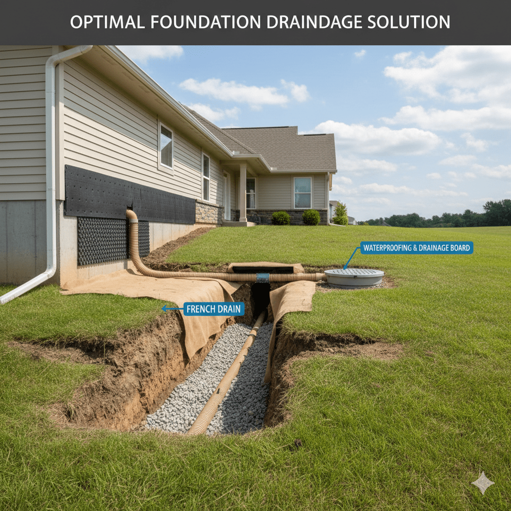 What Is the Best Drainage Solution to Stop Foundation Shifting?
