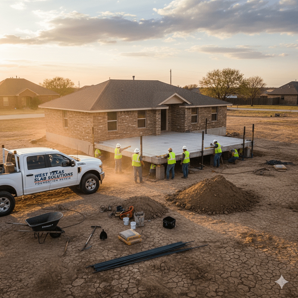 Slab Foundation Repair in Lubbock